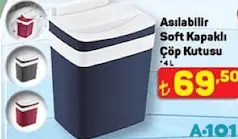 ASILABİLİR SOFT KAPAKLI ÇÖP KUTUSU 4 L